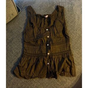 H&M Black Sleeveless Shirt